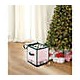 Caja para adornos navideños chica de polipropileno Winter Wonderland™ color rojo/verde