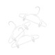 Ganchos para ropa infantil Mighty goods™ con pinzas color blanco, 3 piezas