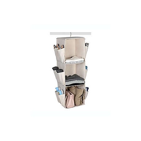 Organizador para clóset Squared Away™ con 3 compartimentos color blanco/gris ostra