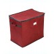 Caja para adornos navideños Squared Away™ 8 compartimientos color rojo