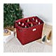 Caja para adornos navideños Squared Away™ 8 compartimientos color rojo