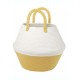 Canasta 3 en 1 Squared Away™ color amarillo opaco/blanco