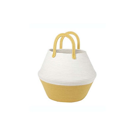 Canasta 3 en 1 Squared Away™ color amarillo opaco/blanco