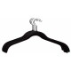 Set de ganchos de terciopelo para chamarras Eximex® color negro, 5 piezas