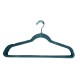 Set de ganchos de terciopelo para ropa Eximex® color gris, 5 piezas