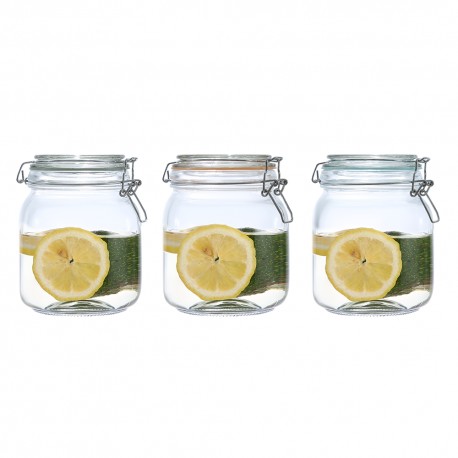 Set de frascos de vidrio Sonoma™ de 1 L, 3 piezas