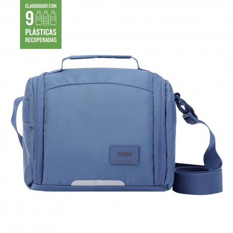 Lonchera de poliéster Totto® Grafito de 6 L color azul