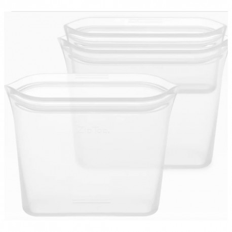 Set de contenedores reutilizables de silicona Zip Top® 3 piezas