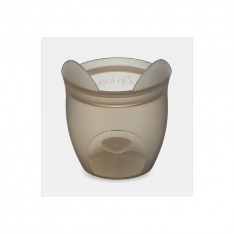 Contenedor reutilizable de silicona Zip Top® Dog, color gris